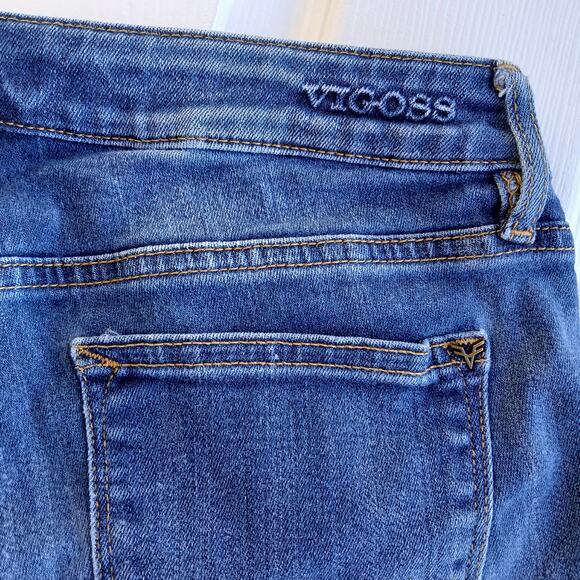 Vigoss Jagger Skinny Dark Wash 30 distressed  31"W 28"L ripped destruction - Picture 5 of 16